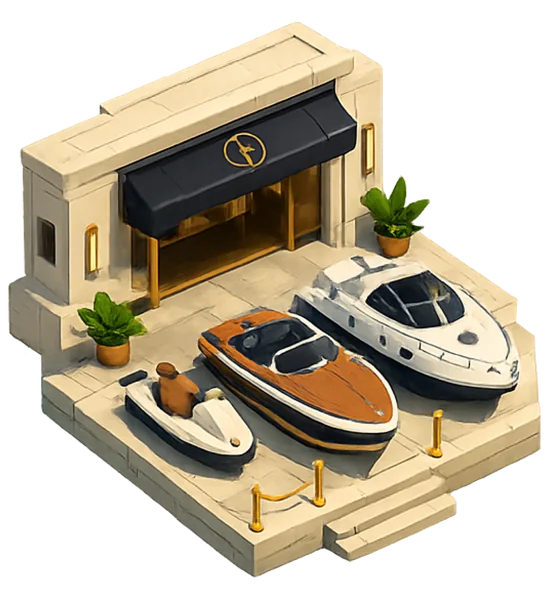 The Dealer's showroom